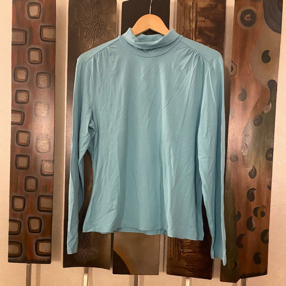 NWT Talbot's - Turquoise turtleneck, Size XL